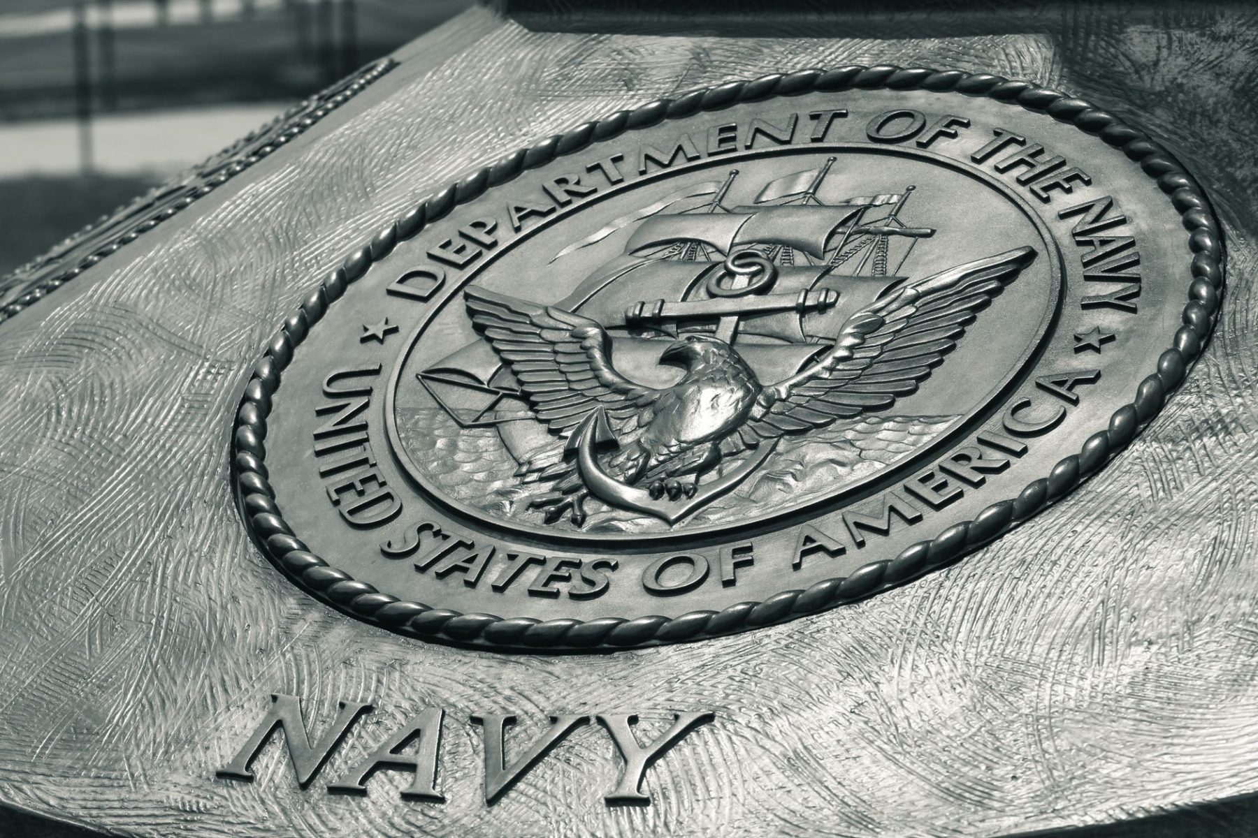 U.S. Navy eagle emblem representing military service